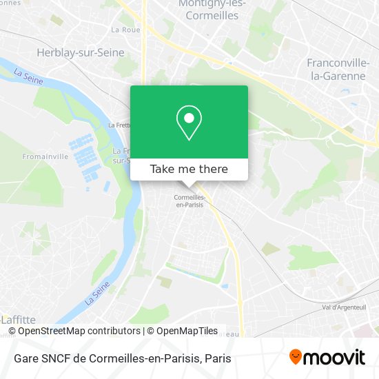Mapa Gare SNCF de Cormeilles-en-Parisis