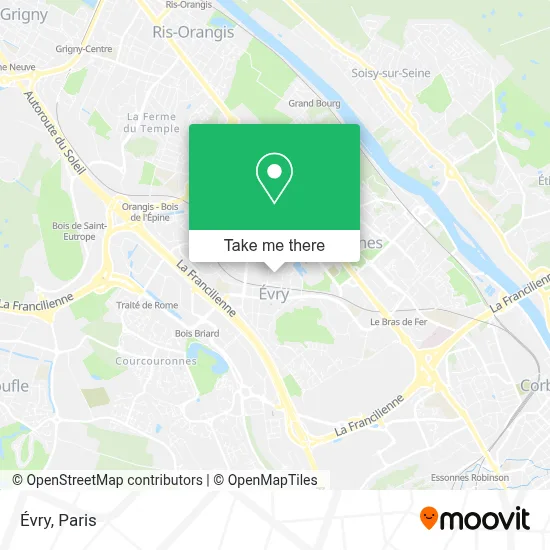 Évry map