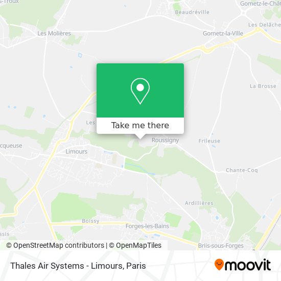 Thales Air Systems - Limours map