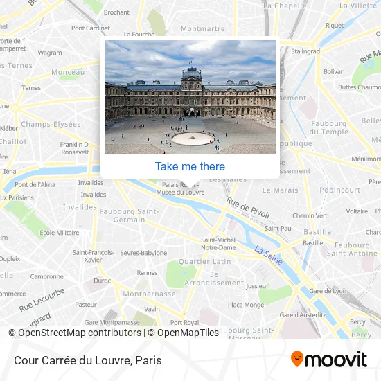 Cour Carrée du Louvre map