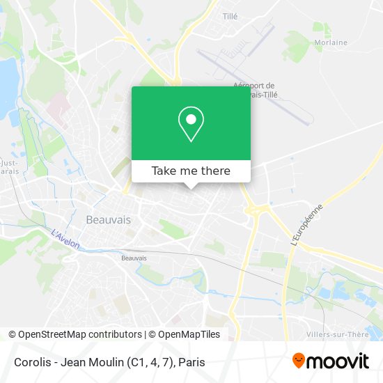Mapa Corolis - Jean Moulin (C1, 4, 7)