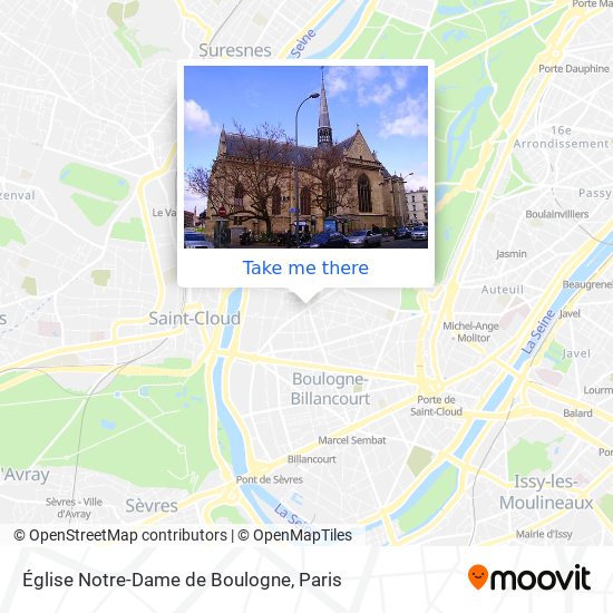 Mapa Église Notre-Dame de Boulogne