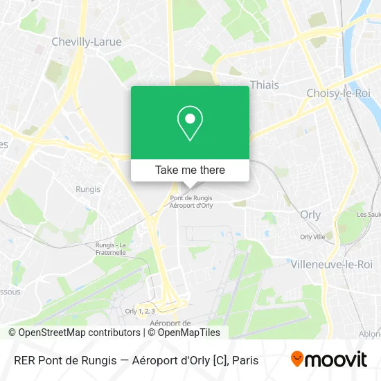 RER Pont de Rungis — Aéroport d'Orly [C] map