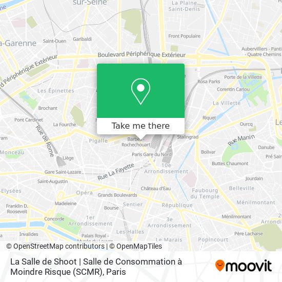 Mapa La Salle de Shoot | Salle de Consommation à Moindre Risque (SCMR)