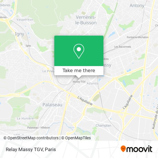 Relay Massy TGV map