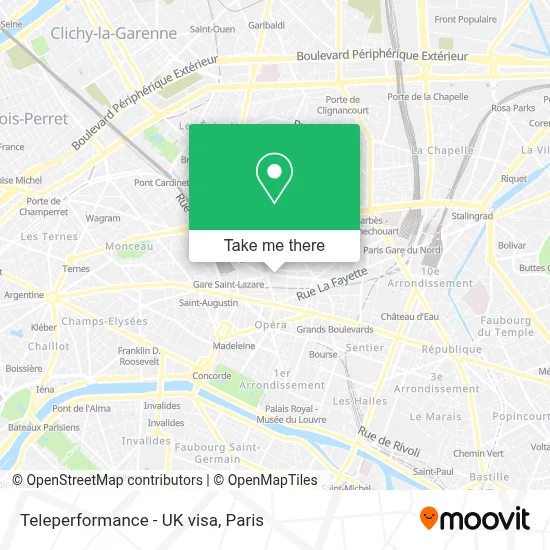 Teleperformance - UK visa map