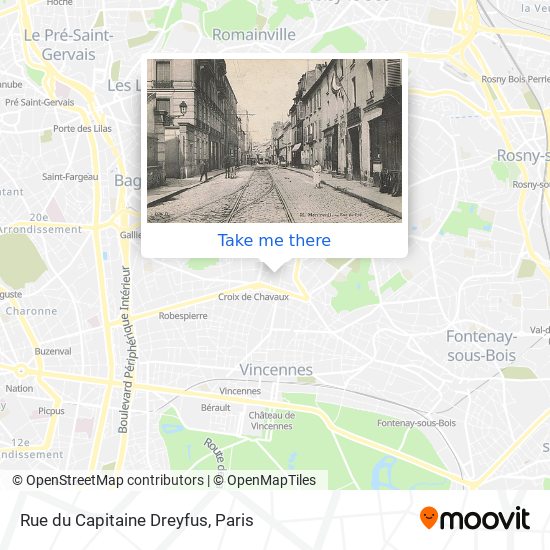 Mapa Rue du Capitaine Dreyfus