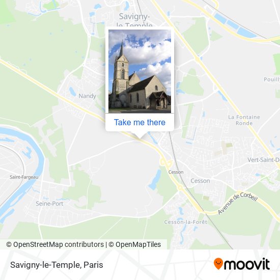 Savigny-le-Temple map
