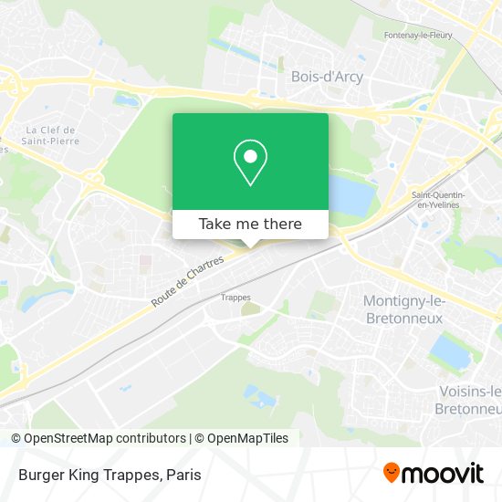 Burger King Trappes map