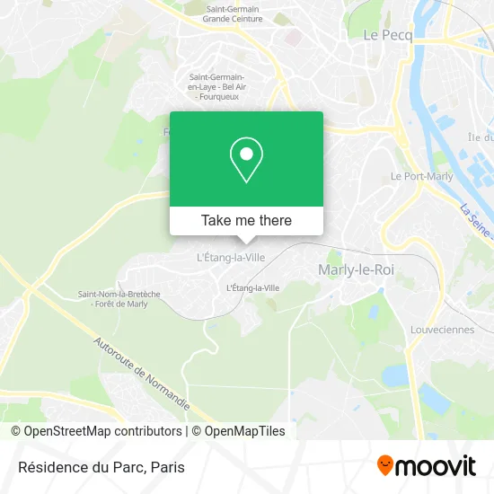 Résidence du Parc map