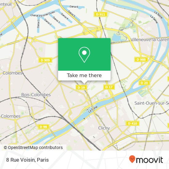 Mapa 8 Rue Voisin