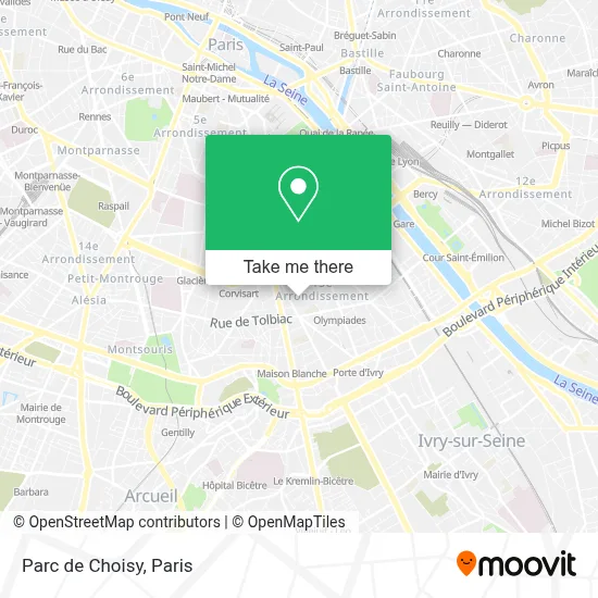 Parc de Choisy map