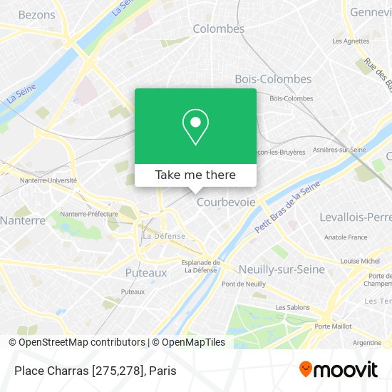 Place Charras [275,278] map