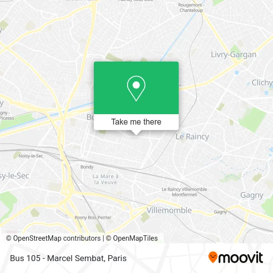 Bus 105 - Marcel Sembat map