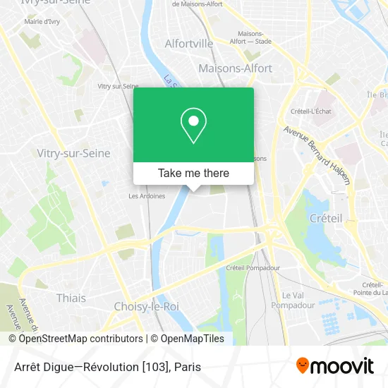 Arrêt Digue—Révolution [103] map