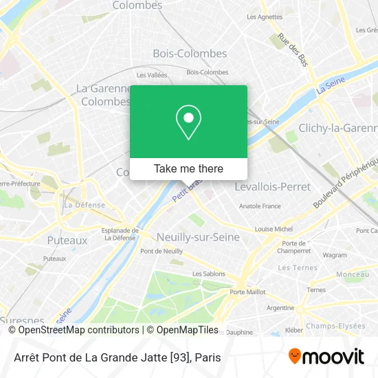 Arrêt Pont de La Grande Jatte [93] map