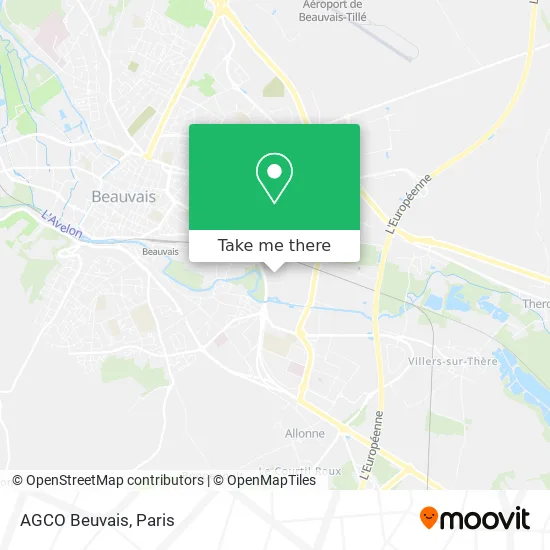 AGCO Beuvais map