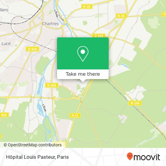 Hôpital Louis Pasteur map