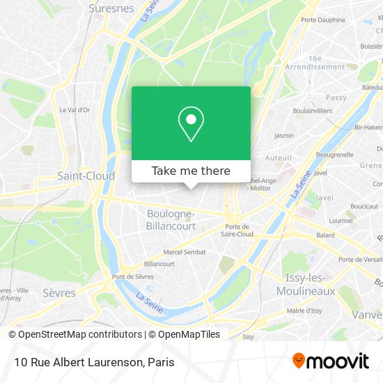 Mapa 10 Rue Albert Laurenson
