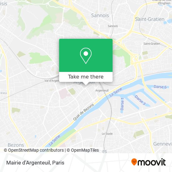 Mapa Mairie d'Argenteuil