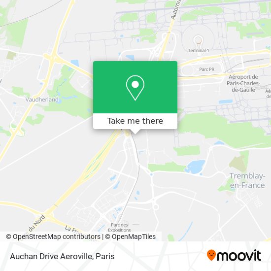 Auchan Drive Aeroville map