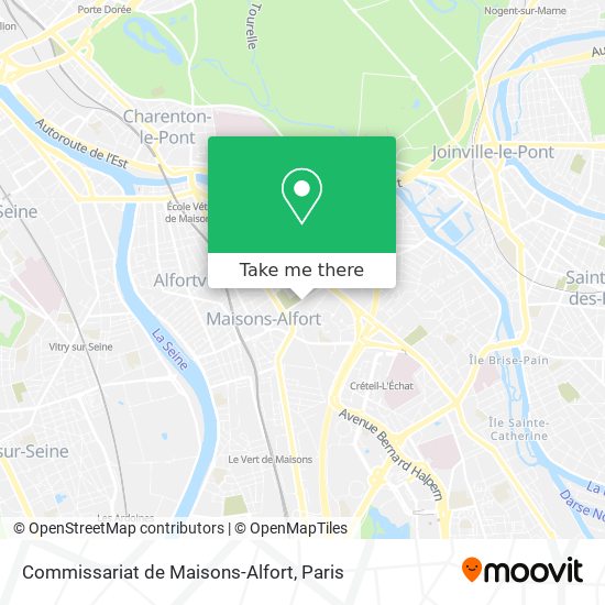 Commissariat de Maisons-Alfort map