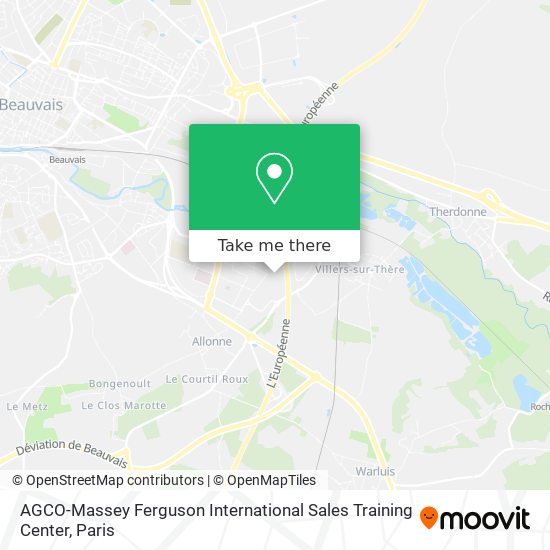 AGCO-Massey Ferguson International Sales Training Center map