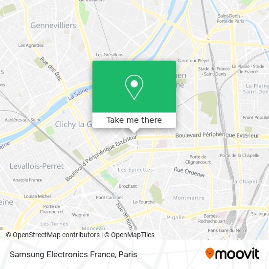 Samsung Electronics France map