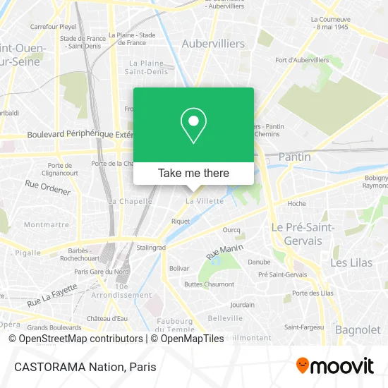 CASTORAMA Nation map