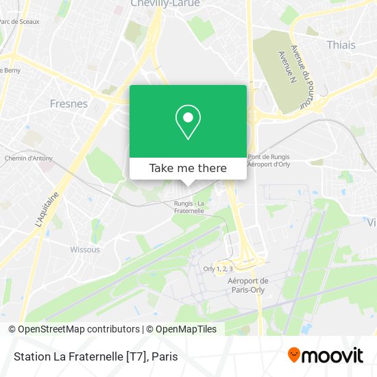 Mapa Station La Fraternelle [T7]