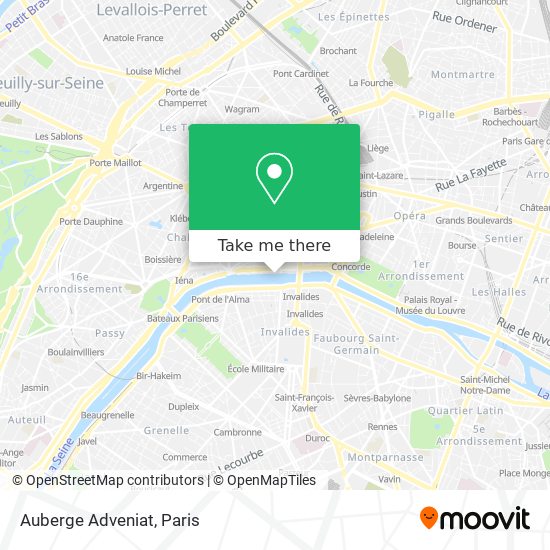 Auberge Adveniat map