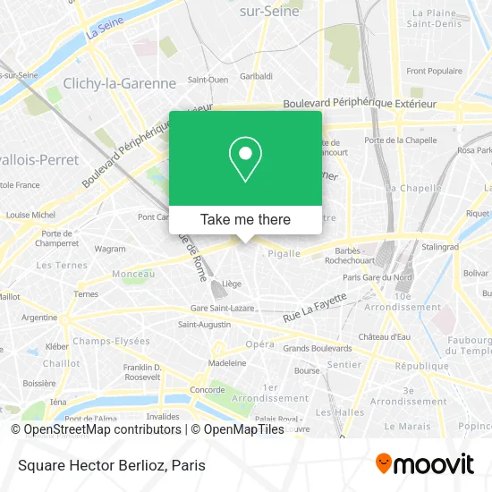 Square Hector Berlioz map