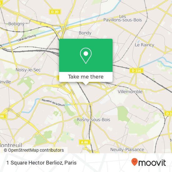 1 Square Hector Berlioz map