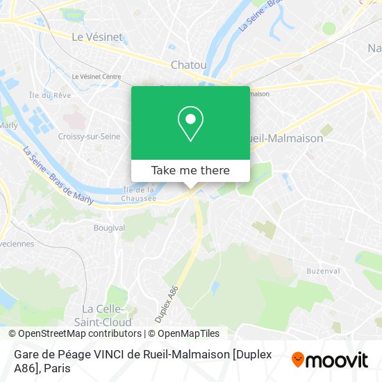 Mapa Gare de Péage VINCI de Rueil-Malmaison [Duplex A86]