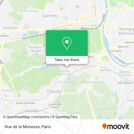 Rue de la Monesse map
