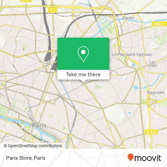 Mapa Paris Store
