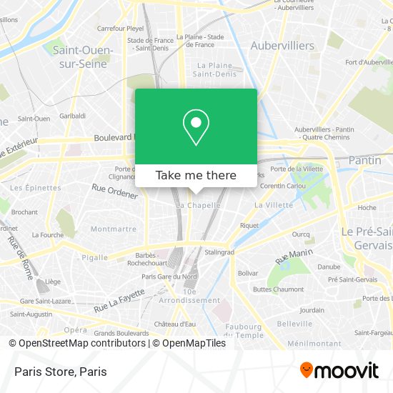 Paris Store map