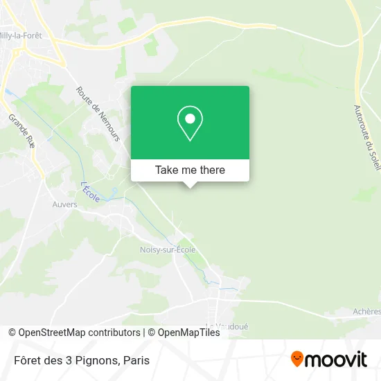Fôret des 3 Pignons map