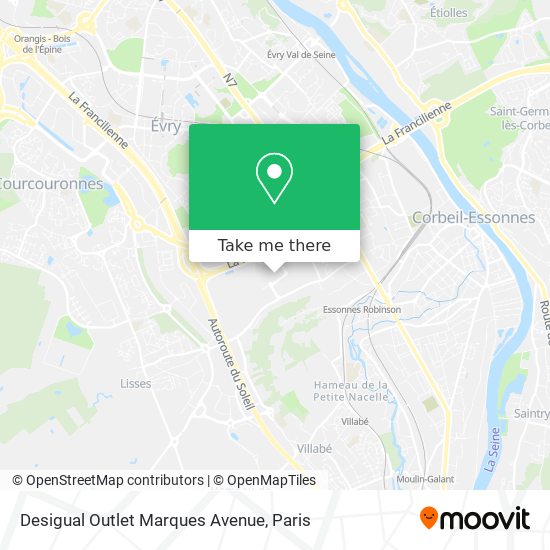 Desigual Outlet Marques Avenue map