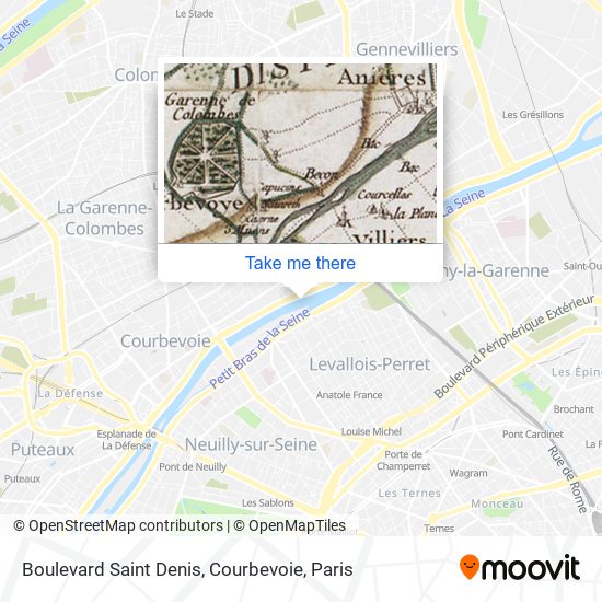 Boulevard Saint Denis, Courbevoie map