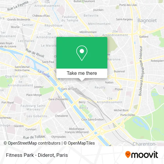 Fitness Park - Diderot map