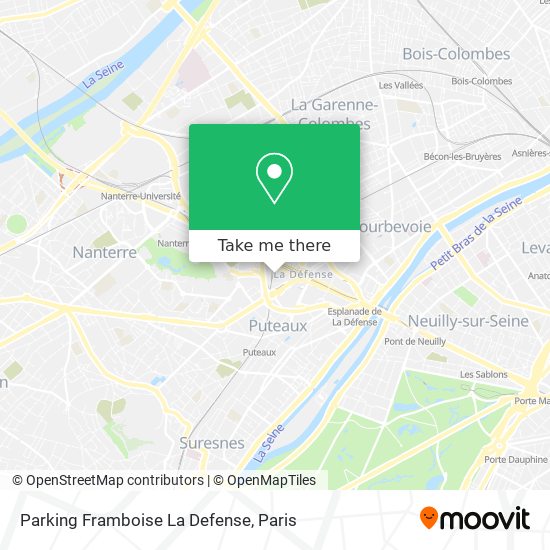 Parking Framboise La Defense map