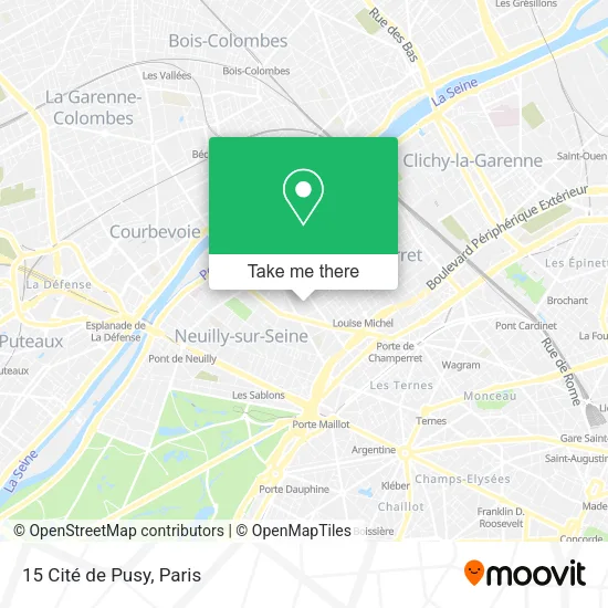 15 Cité de Pusy map