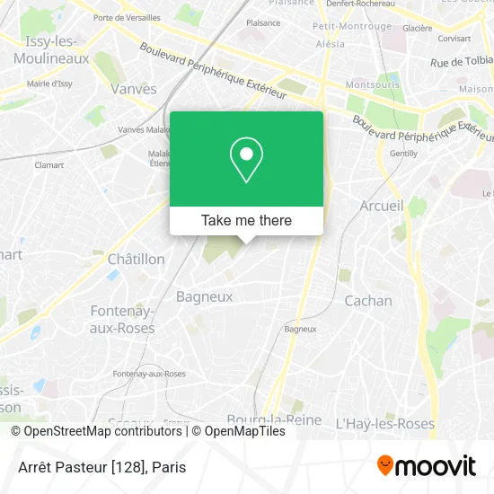 Arrêt Pasteur [128] map