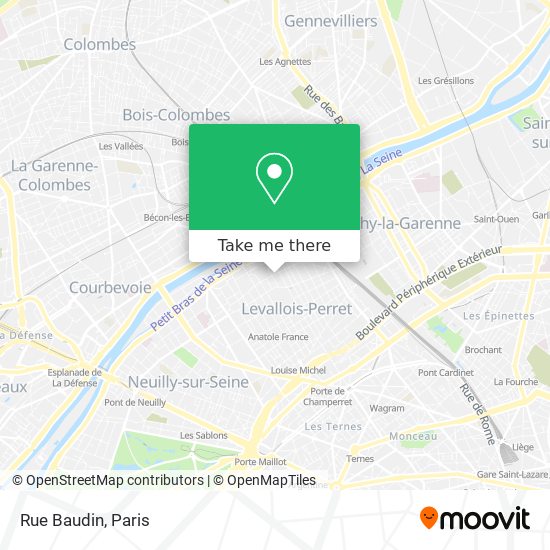 Rue Baudin map