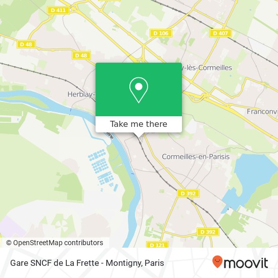 Gare SNCF de La Frette - Montigny map