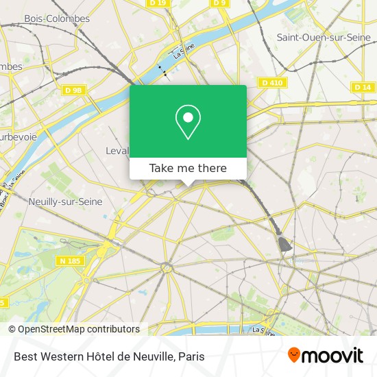 Best Western Hôtel de Neuville map
