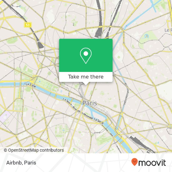 Mapa Airbnb