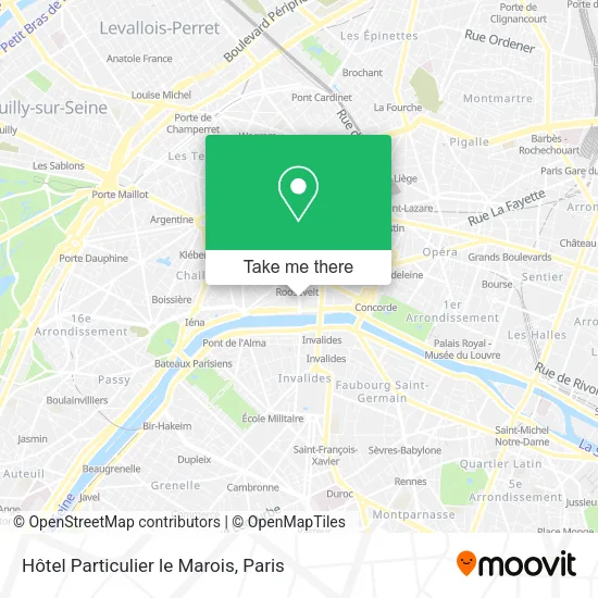 Hôtel Particulier le Marois map