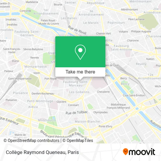 Collège Raymond Queneau map